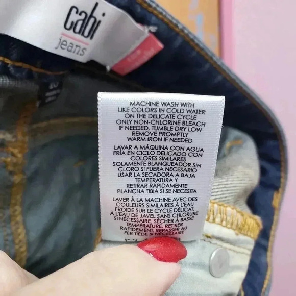 CAbi #5166 The Straight Leg Jeans Dark 2 - Picture 4 of 5